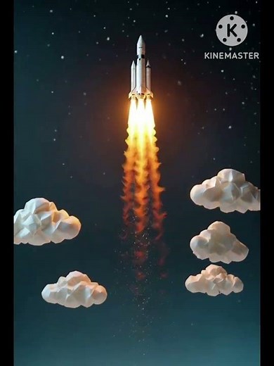 landing cartoon on moon 🌚