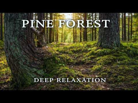 Spring Pine Forest Ambience in 4K | Forest Birds and Peaceful Nature Sounds