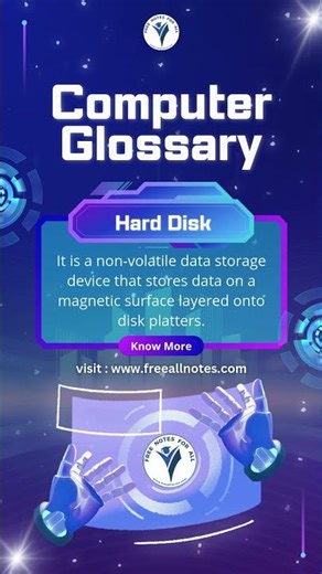 Hard Disk | Computer Glossary, Dictionary, Terms #computermemory #harddisk #memory #glossary #terms