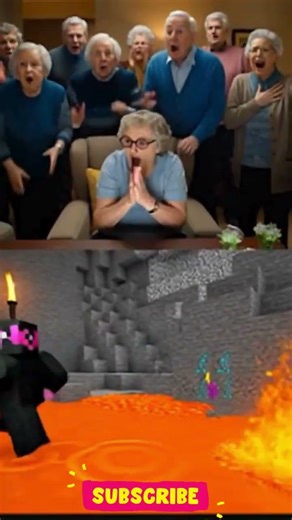 Minecraft Grandma vs Grandpa REACTION Challenge