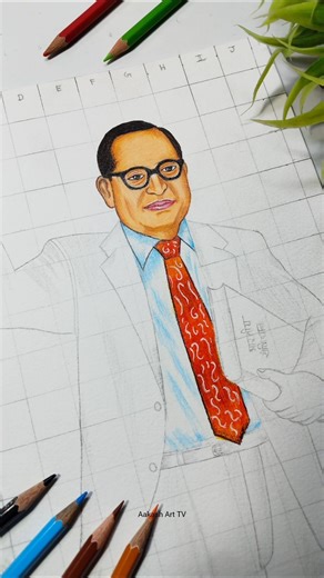 Bhimrao Ambedkar Drawing 💙 #shorts #ambedkar #jaibhim #art #drawing
