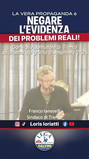 Per il Sindaco pduino di Trento Ianeselli come anche per molti suoi colleghi quando il Centrodestra parla di insicurezza dei cittadini lo fa solo per propaganda. Il bravo e serio giovane consigliere leghista Loris Loriatti lo riporta con i piedi per terra ... | Cittadini per Bolzano | Facebook