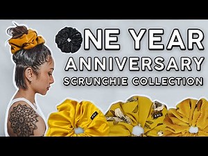 MY SMALL BUSINESS IS ONE YEAR OLD | New XXL Scrunchie Collection Sneak Peak BTS Photoshoot 💛