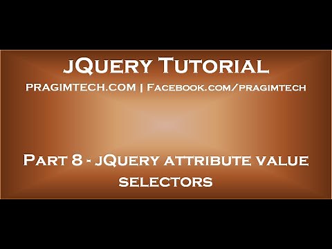 jQuery attribute value selector