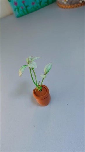 DIY flower vase using clay #youtubeshorts