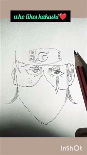 Kakashi Hatake Drawing ✨❤️‍🔥#art #shorts #kakashi #anime #viral