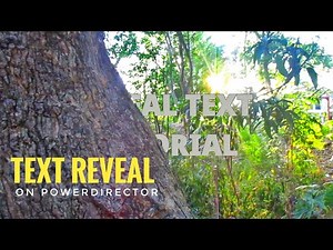 TEXT REVEAL tutorial on Powerdirector| quick and easy for beginners
