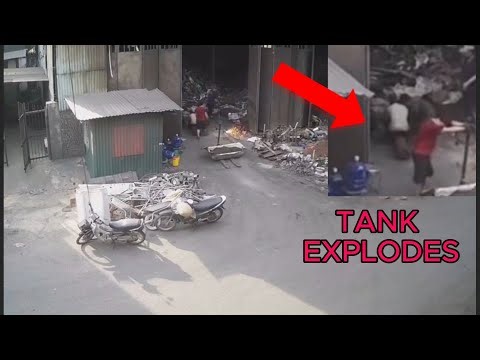 Deadly Welding Tank Explodes like a Rocket🚀☠
