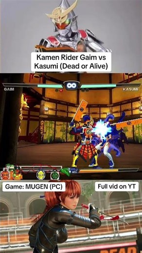 Masked Rider Gaim vs Kasumi (Dead or Alive) in MUGEN
