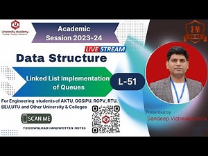 DSUC51: Linked List Representation of Queue |Queue Implementation Using Linked List | Data structure