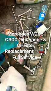 Mercedes W205 C300 Oil Change & Oil Filter Replacement 🔧🚘 | Full Service.