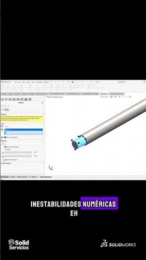 🔧 Learn how to configure bearing supports in SOLIDWORKS Simulation.​​