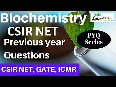 Biochemistry CSIR NET life science pyq | previous years questions explained