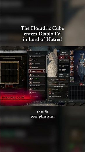 Diablo IV: Lord of Hatred | The Horadric Cube