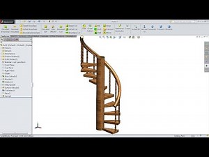 How to Sketch Spiral Stairs in SolidWorks
