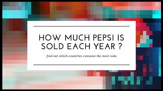 How Much Pepsi Is Sold Each Year?- COUNTRIES That Drinks The MOST Soda!