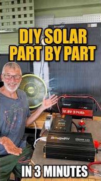 How a Small DIY SOLAR SYSTEM Works! #dumfume #bougerv #ecohabs #solarsystem #rvsolar #offgrid