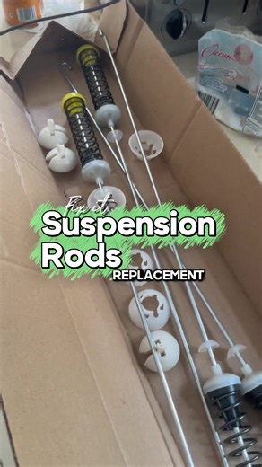 POV: Your washing machine wanted to be a Ravers in 2024 💃🕺 Suspension Rods Repair 👩🏽‍🔧 🛠️ #fixit #DIY #JumpingMachine #WasherRepair #WhirlpoolWasher