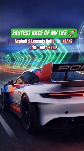 Asphalt 9 Legends Unite 💨 INSANE Drift + Nitro Skills | 4K #aspahlt9 #gaming #gta #shorts