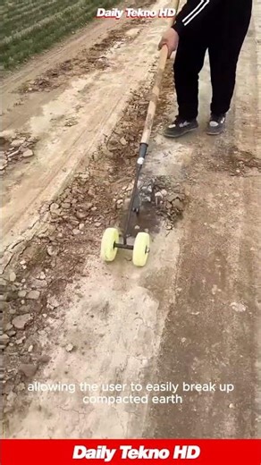 Work Smarter Not Harder 🌱 This Wheeled Hoe is Genius #ManualTiller