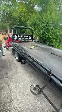 How to put a trailer down from a flat bed # towing trailer