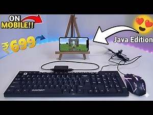 Playing Minecraft Java Edition on Mobile with Keyboard & Mouse 😍🔥‪@TechnoGamerzOfficial‬