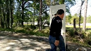 1.7K views · 33 reactions | Any one of these blows are capable of causing serious brain damage. This door don’t stand a chance. Open door policy round here.  Let’s cut a door in half using a set of nunchucks shall we. Nunchaku demonstration. Martial arts. Remember I may get political but I’m also a highly skilled martial artist too. Believe me when I tell you I got stopping power with these nunchucks | Steve Spell II | Facebook