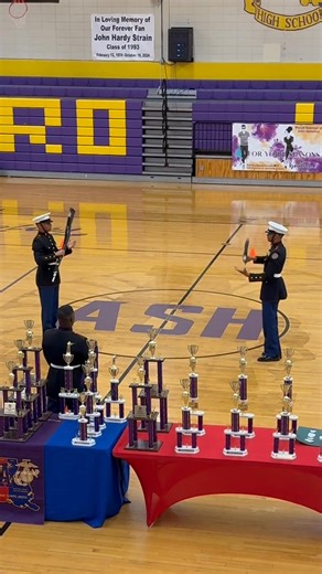 Here’s a look at Alexandria Senior High School’s MCJROTC Drill Team in action at today’s Central Louisiana Maneuvers JROTC Drill Meet. ASH is hosting the event after securing their fourth consecutive state championship at the 2025 Louisiana All-Services JROTC Drill Competition. Also competing today: outstanding cadets from Pineville High School, Tioga High School, and Leesville High, each bringing sharp discipline and strong team spirit. More highlights coming soon. #ASHDrillTeam #CentralLouisia