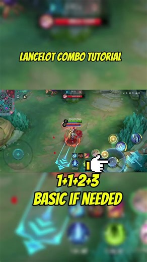 Lancelot Basic Combo Skill Tutorial #mobilelegends #mlbb #tutorial