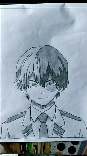 How to Draw Shoto Todoroki Step by Step | Easy Anime 🤔✍️💀