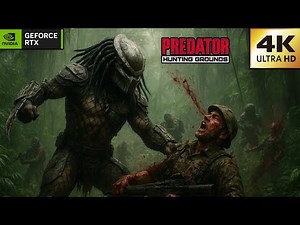 PREDATOR: HUNTING GROUNDS INTENSE 4K 60FPS GAMEPLAY! 😱🔥 Predator WIPES OUT Fireteam!
