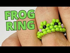How to Make Beads Ring - Frog Beaded Ring