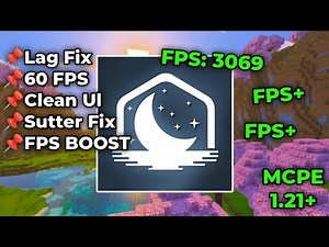 LUNAR CLIENT & TEXTURE PACK FOR MCPE 1.21+ [FPS BOOST]