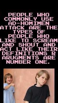 what is an ad hominem attack? #fypシ #fyp
