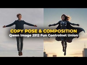 Copy Pose & Composition in ComfyUI: Qwen Image 2512 Fun ControlNet Union Guide