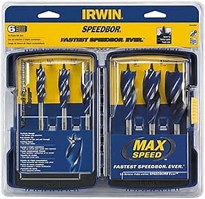 Speedbor IRWIN Tools 1877241 SPEEDBOR MAX Wood Drilling Bits, 4-inch3-Piece Set - Amazon.com