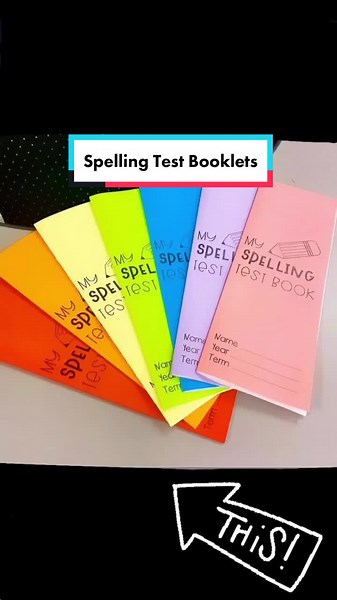 Spelling Test Booklets