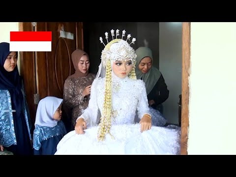 indonesian marriage culture, muslim wedding in rural madura, indonesia village