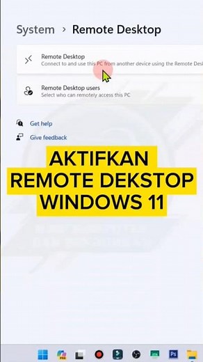 How to Enable Windows 11 Remote Desktop #tutorial