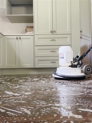 Dirty grout lines completely restored. Professional house floor tile and grout deep cleaning transformation. #GroutCleaning #TileCleaning #DeepClean #FloorCleaning #CleaningSatisfying #HomeCleaning
