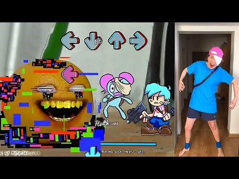 FNF VS Corrupted Annoying Orange | Learn With Pibby (FNF Real Life)