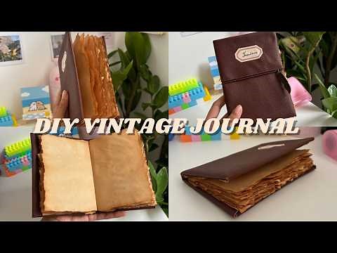 DIY Vintage Journal Book🍂 || Cuddle Cloud
