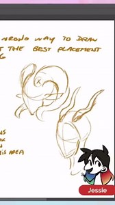 How to draw character horns that look dynamic and natural