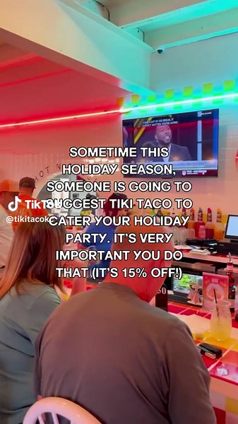 Gather, eat, and give thanks (with tacos, obviously) 🌮✨ Enjoy 15% OFF Tiki Taco catering from now–12/31 using the code HOLIDAYTACOS — because every celebration deserves a little extra flavor.