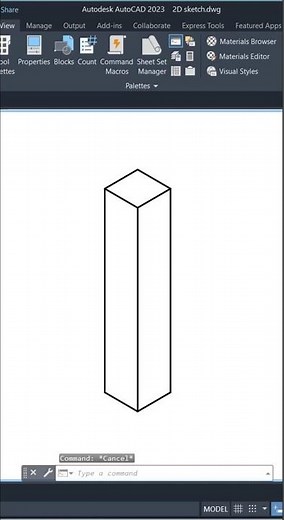 Isometric Alphabet Drawing – I | 3D Letter I in AutoCAD (A to Z Isometric Series) #alphabet #drawing