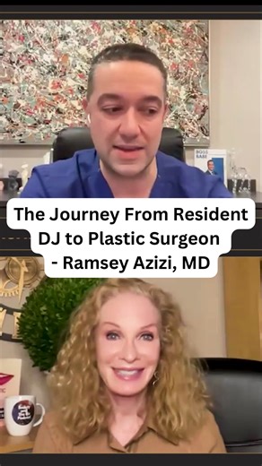 Catherine Maley, MBA on Instagram: "From turntables to the operating room 🎶➡️ In this clip, Ramsen Azizi, MD shares the unconventional climb up the medical ladder — starting as a resident DJ, then taking on medical school and residency at the same time. What looks like two different worlds became one foundation: discipline, creativity, and relentless work ethic. That unique journey now defines his approach to body sculpting — where precision meets artistry, and confidence is built with intentio