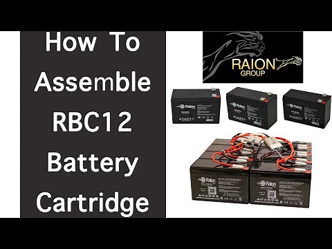 How to Assemble a Replacement RBC12 Battery Cartridge For APC UPS Backup System