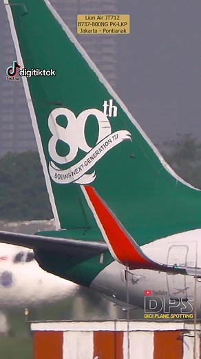 Lion Air JT712: Celebrating 80th 737NG Livery
