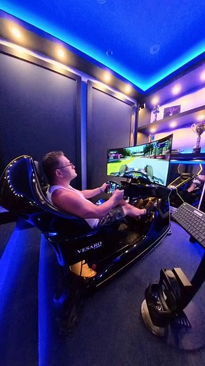 Racing with the sim. It’s fun. #simracing | Daniel Smith