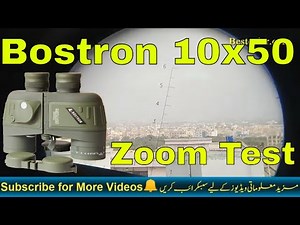Bostron 10x50 Binocular Unboxing and Zoom Test with compass